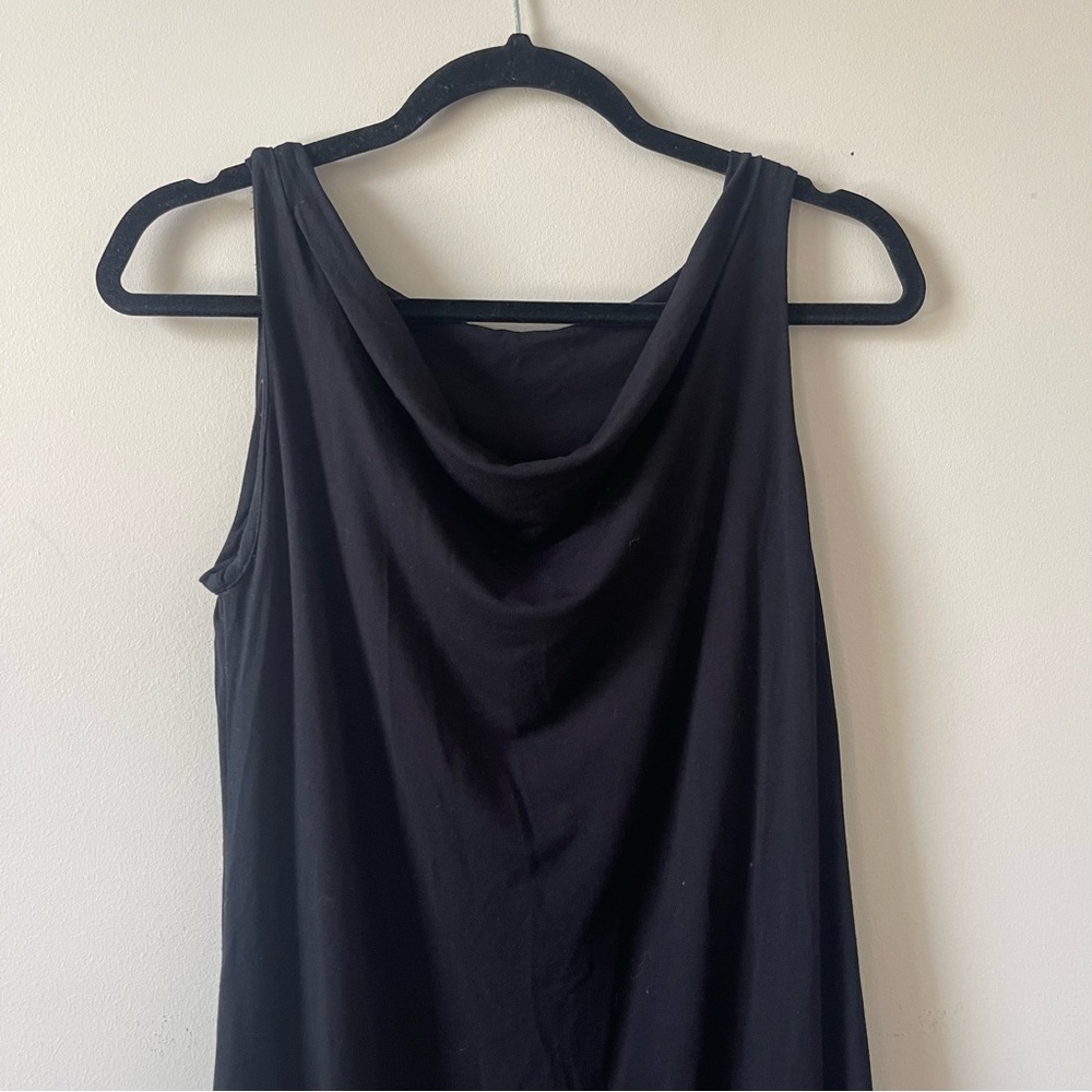 FINAL Eileen Fisher Casual Black Soft Dress - Picture 4 of 7